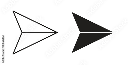 Send icon element for design projects