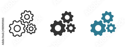 Settings Symbol Concept for Ui App Design Mechanical Engineering Development Innovation Customization Integration Adjustment Progress Gear and Options
