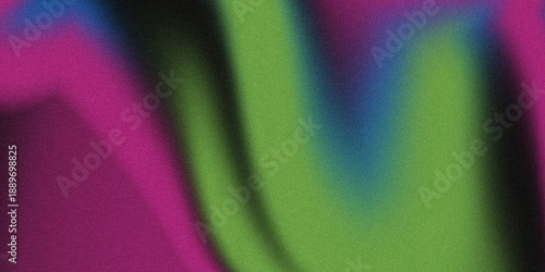 Vibrant Grainy Wavy Background in Magenta and Neon Green