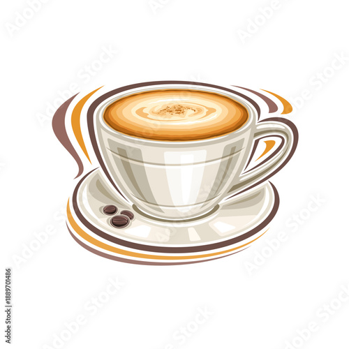 Vector poster for Cappuccino Coffee