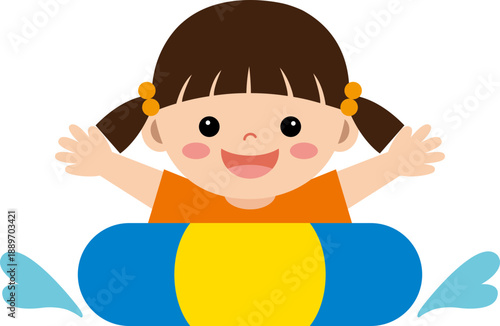 수영하는 어린이