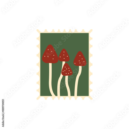 Vintage Nature Postage Stamp