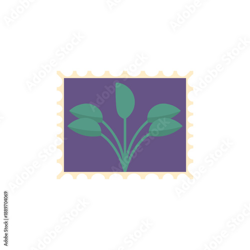 Vintage Nature Postage Stamp