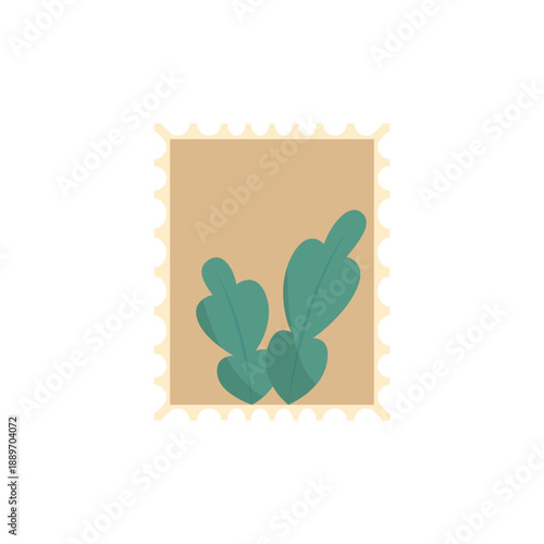 Vintage Nature Postage Stamp