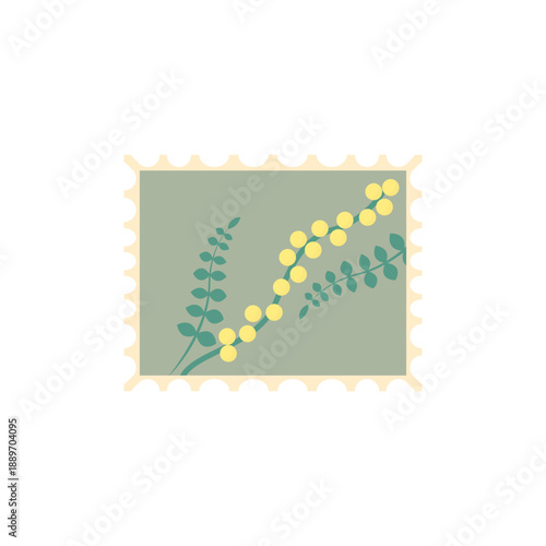 Vintage Nature Postage Stamp