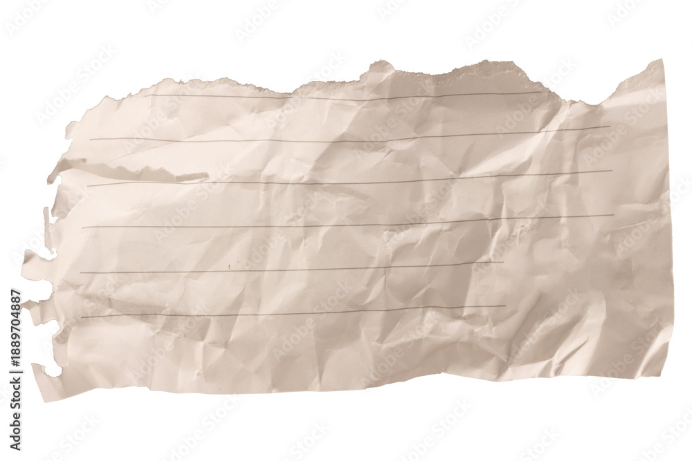 Obraz premium crumpled paper texture line piece Torn