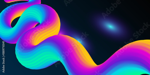 Modern abstract fluid background featuring three dimensional liquid swirl shape ideal for futuristic design branding presentations posters and creative visual compositions