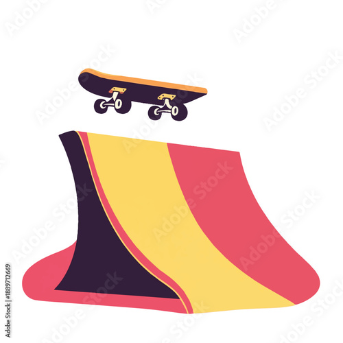 Skateboard ramp skateboarding extreme sports action trick jump