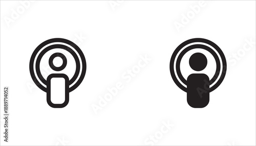 airpods icon set,  with white background	
