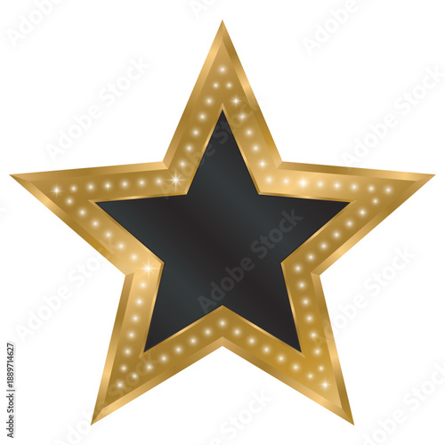 gold star vector sign