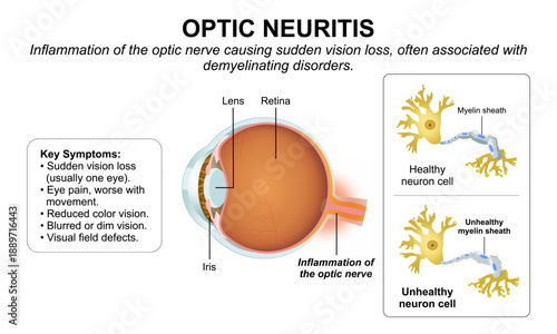 Optic nerve - Eye Inflammation Flashcard