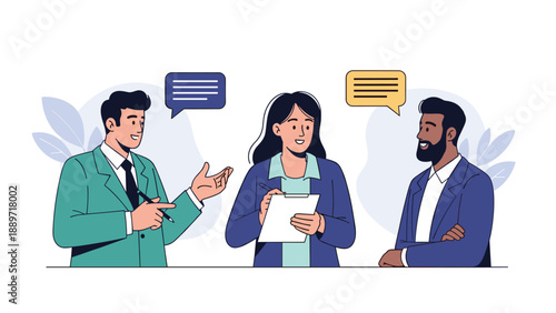 Group of diverse professionals engage in a collaborative business meeting with note taking and active communication at a table.