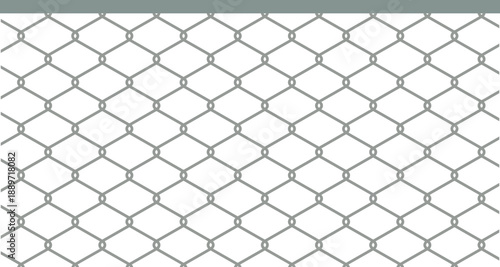 金網フェンスの背景素材イラスト