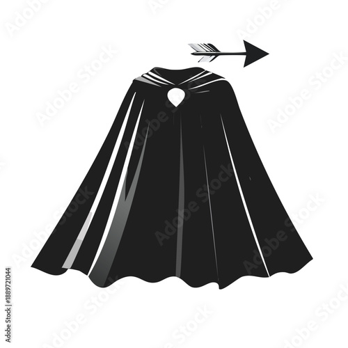 Black skirt with white stripes on mannequin