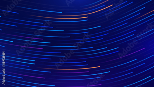 Cyber Big Data Flow Particles Bokeh. Digital Neural Network. Concept of AI Artificial Intelligence Technology Machine Deep Learning. Digital Communication. Science Technology Presentation Vector.