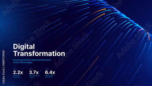 Cyber Big Data Flow Particles Bokeh. Digital Neural Network. Concept of AI Artificial Intelligence Technology Machine Deep Learning. Digital Communication. Science Technology Presentation Vector.