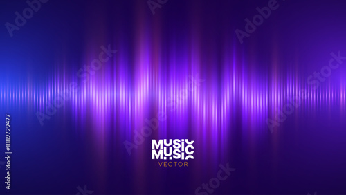 Abstract Digital EQ Music Equalizer. Sound Wave Design Element. Speaking Sound Wave Vector Illustration. Artificial Intelligence AI Assistant Voice Visualization.