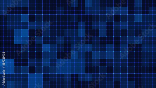 Virtual Technology Futuristic User Interface HUD Grid. Spaceship FUI GUI Backdrop Design. Science Fiction Theme Design, Artificial Intelligence. Hi-Tech Bg. Vector Illustration.