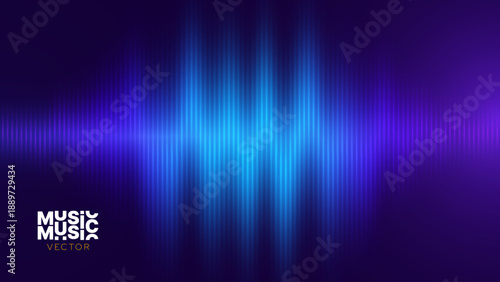 Abstract Digital EQ Music Equalizer. Sound Wave Design Element. Speaking Sound Wave Vector Illustration. Artificial Intelligence AI Assistant Voice Visualization.