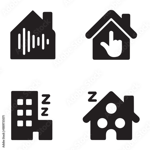 Quiet home smart living silhouette for silent modern lifestyle