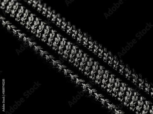 Closeup of a braided rope