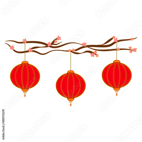 chinese new year decoration lanterns