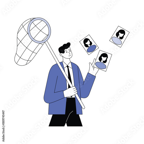 Talent Acquisition Strategy Vector Illustration EPS 10 File