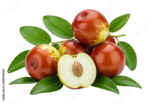 Jujube isolated on transparent background