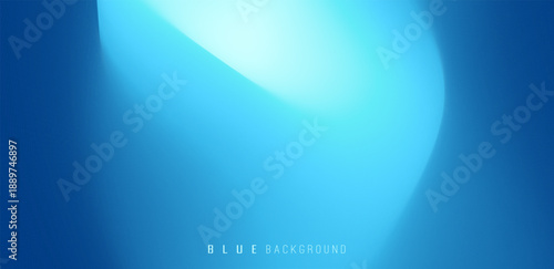 A tunnel in an ice cave with a clear exit. Abstract blue background. Vector illustration for brochure, poster, cover, card, presentation, flyer or banner.