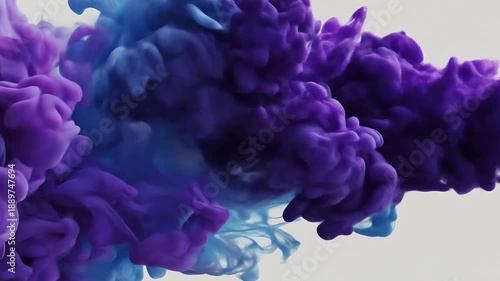 different colored paints are colliding