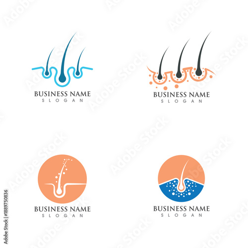 Hair treatments icon illustration template