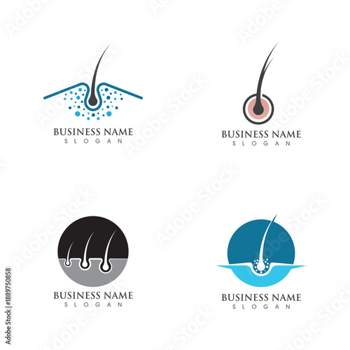 Hair treatments icon illustration template