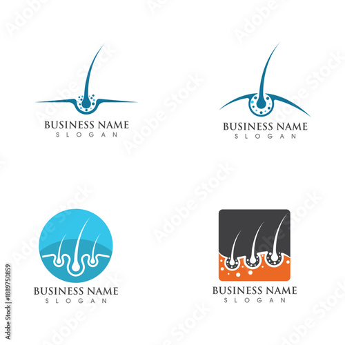 Hair treatments icon illustration template