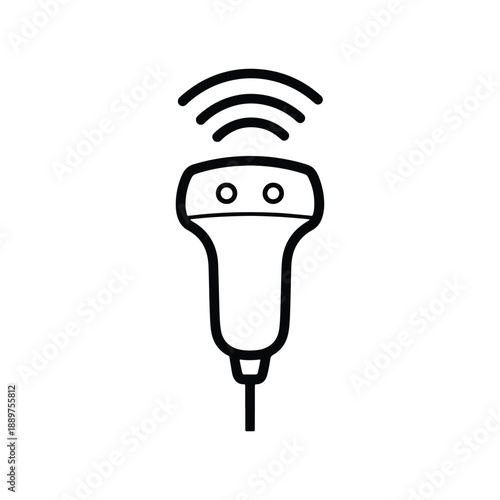 ultra sound icon vector