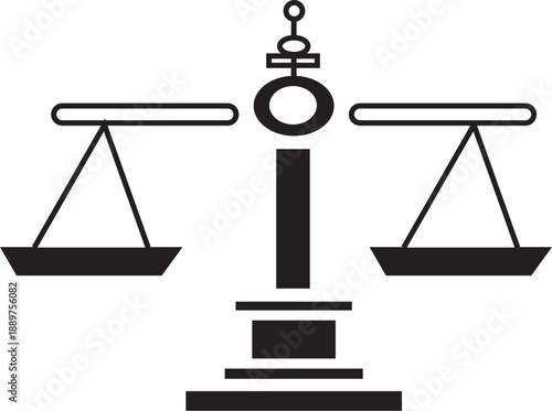 Measurement for Balance Scale Icon Single Vector Collection.