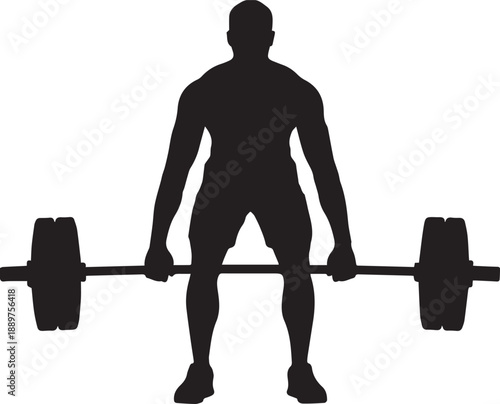 man lifting weights