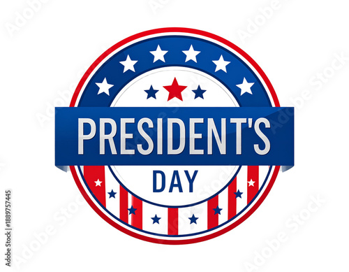 Presidents Day Badge Logo with Patriotic Star Elements, USA Holiday Concept Free Download Presidents Day Badge Logo with Patriotic Star Elements, USA Holiday Concept - GFXLoad