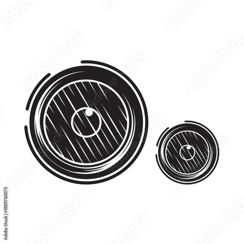  illustration of a headlamp . Can be used for icons, logos, or vectors.