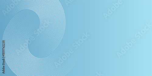 Abstract minimalist banner background, pastel colorful, blue and white gradations. Circle effect style modern art, eps10
