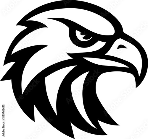 Wallpaper Mural An Eagle, Hawk, Falcon illustration mascot Eagles, Hawks, Falcons sports team animal or an icon emblem branding concept. Torontodigital.ca