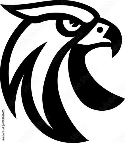 Wallpaper Mural An Eagle, Hawk, Falcon illustration mascot Eagles, Hawks, Falcons sports team animal or an icon emblem branding concept. Torontodigital.ca