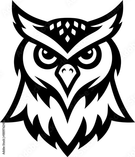 Wallpaper Mural An Owl illustration mascot Owls sports team animal or an icon emblem branding concept. Torontodigital.ca