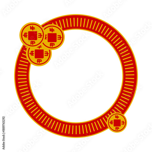 Chinese Prosperity Coin Frame