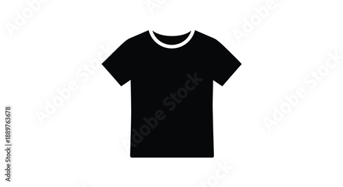 Simple black t shirt graphic design a minimalist apparel silhouette