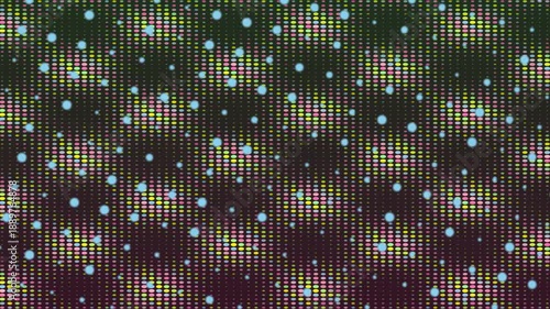 Abstract Dots Pattern Motion Background With Flowing Particles Animation