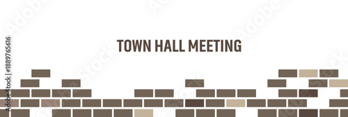 town hall meeting sign