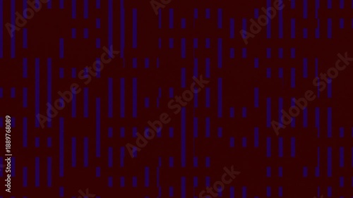 Animated Colorful Shapes with Vertical Lines on a Maroon Background