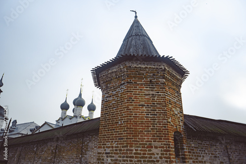 Ancient Orthodox white stone Cathedral