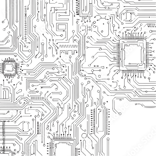 Digital Circuit Board Pattern Technology Background Electronic Design