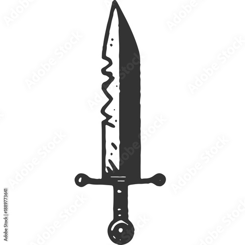 New World an Old Divide Vintage Illustration Vector